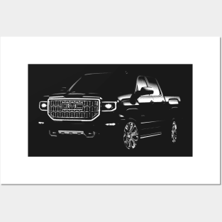 gmc, gmc truck, gmc Sierra Denali Posters and Art